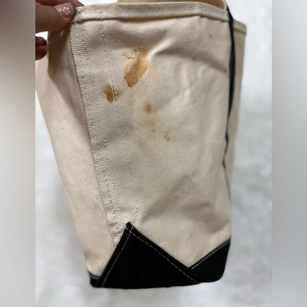 L.L. Bean Beige and Black Men's Tote Bag